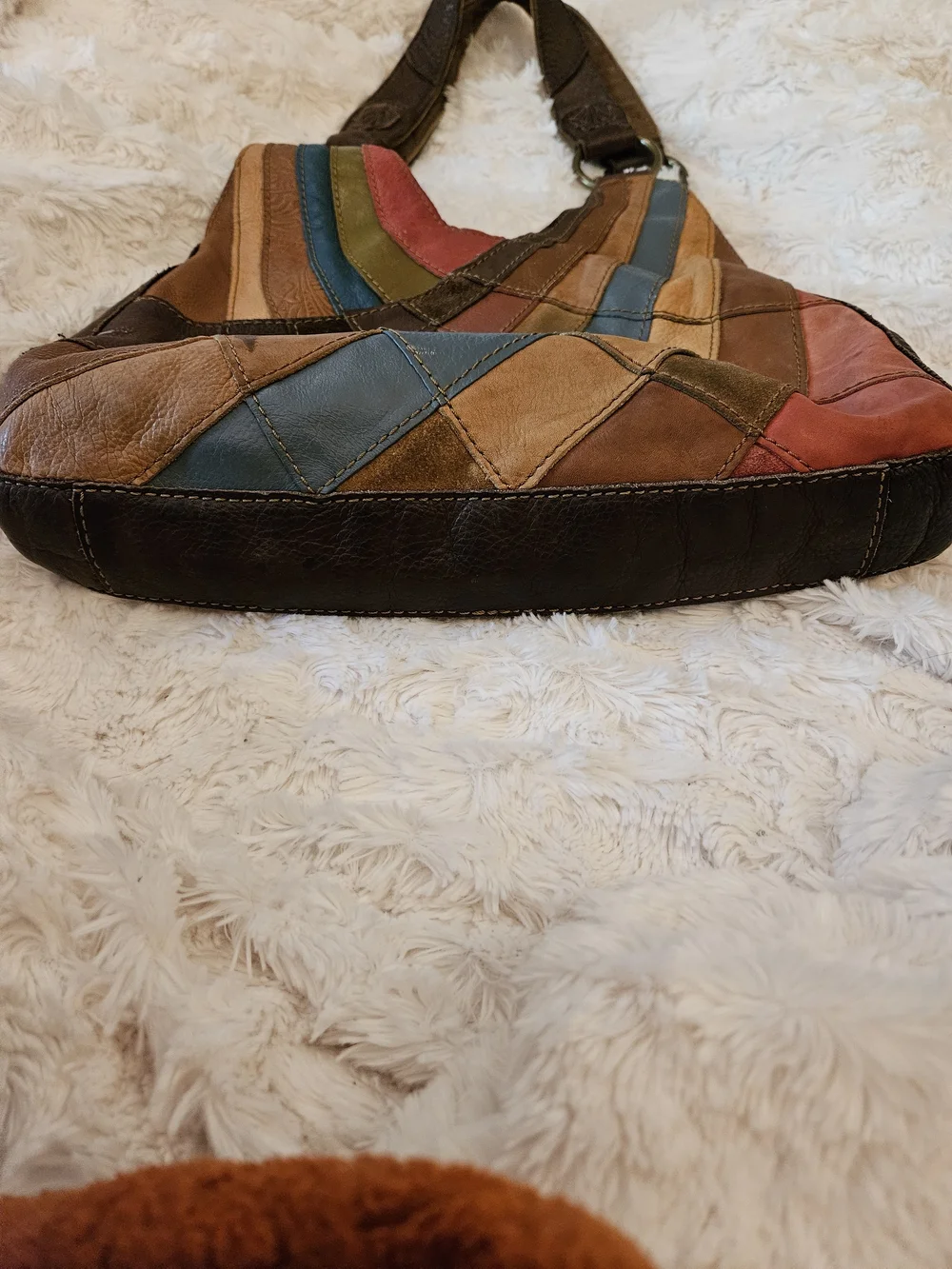 Vintage✨️Lucky Brand Slouchy Patchwork Hobo Bag